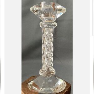 SD Simon Designs Crystal Candlestick 6"